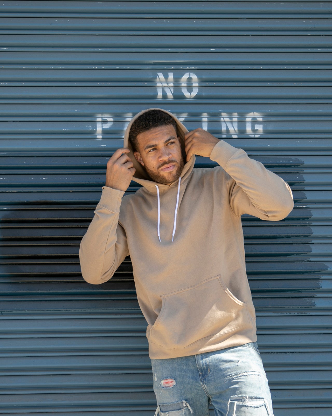 Unisex Lightweight Fitted Hooded Pullover Sweatshirt